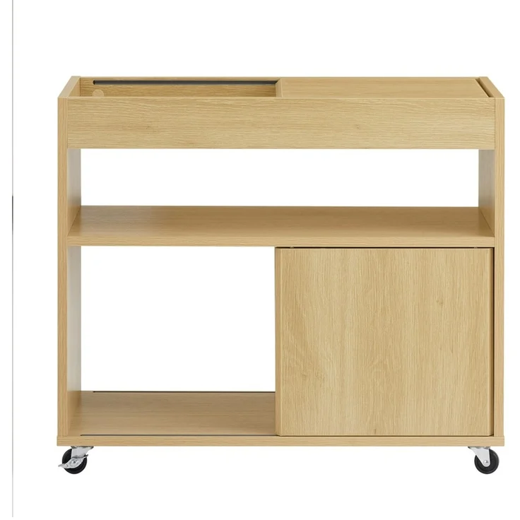 SoBuy FBT152-N Couchtisch, Spanplatte, Melamin, Helle Eiche, 70 x 55 x 25 cm – Bild 1