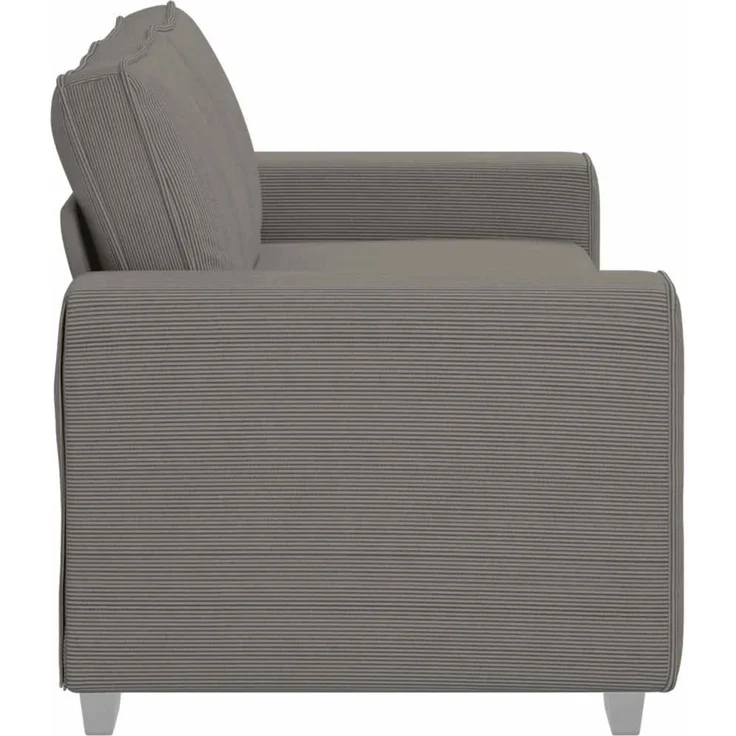 vidaXL Zweisitzer-Sofa Hellgrau 180x77x82 cm Cordstoff 4105200 – Bild 4