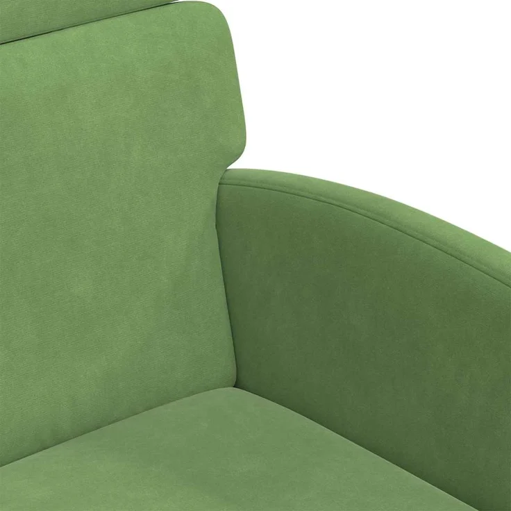 vidaXL Esszimmerstühle mit Rollen 2 pcs Hellgrün 58 x 65 x 98 cm Samt 42017878 – Bild 6