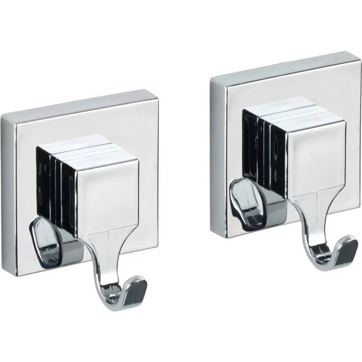 WENKO Wandhaken Quadro, 2er Set, Befestigen ohne bohren – Bild 3