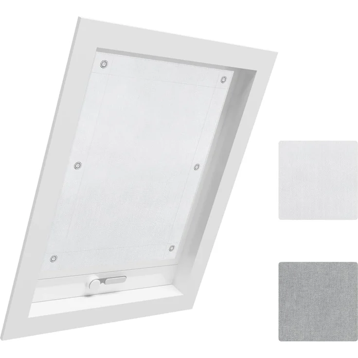 Dachfensterrollo, Woltu, 1x Thermorollo Dachfenster ohne Bohren, mit Saugnapf