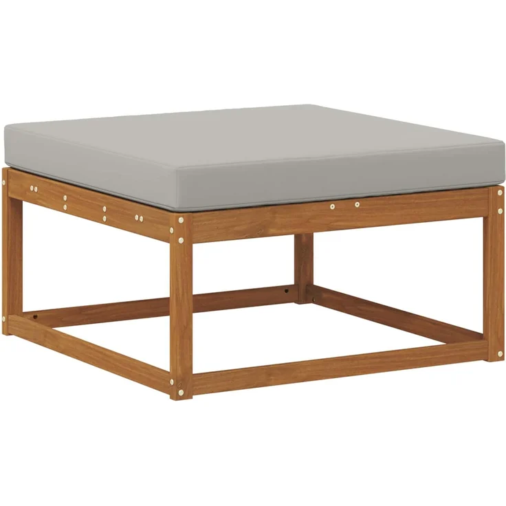 vidaXL Outdoor-Sofagarnitur 6 stk. 6-Sitzer Natur und Hellgrau 3367814 – Bild 4