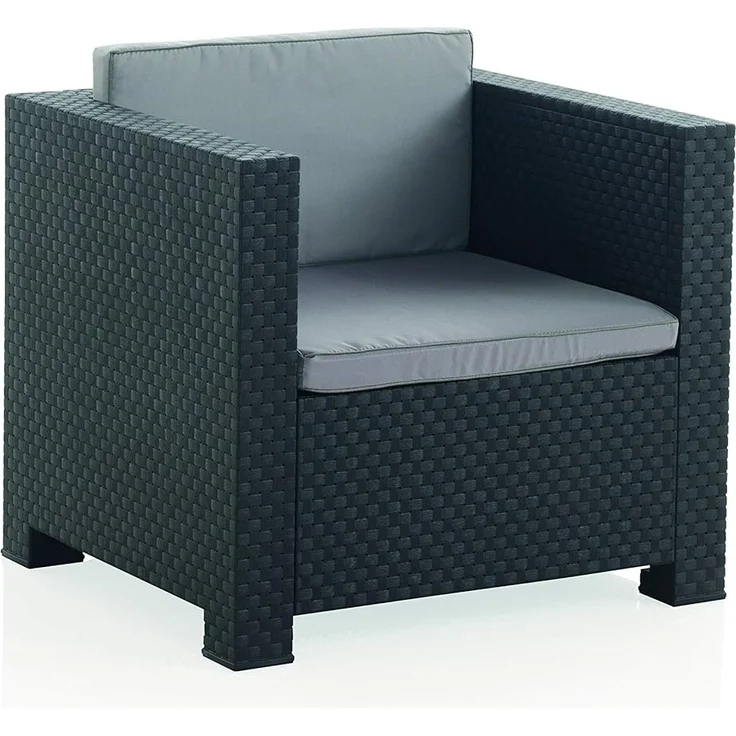 Shaf - Diva | Lounge Gartenmöbel Set 4 Personen | Balkonmöbel Set für Terrasse oder Garten - Graphit – Bild 5