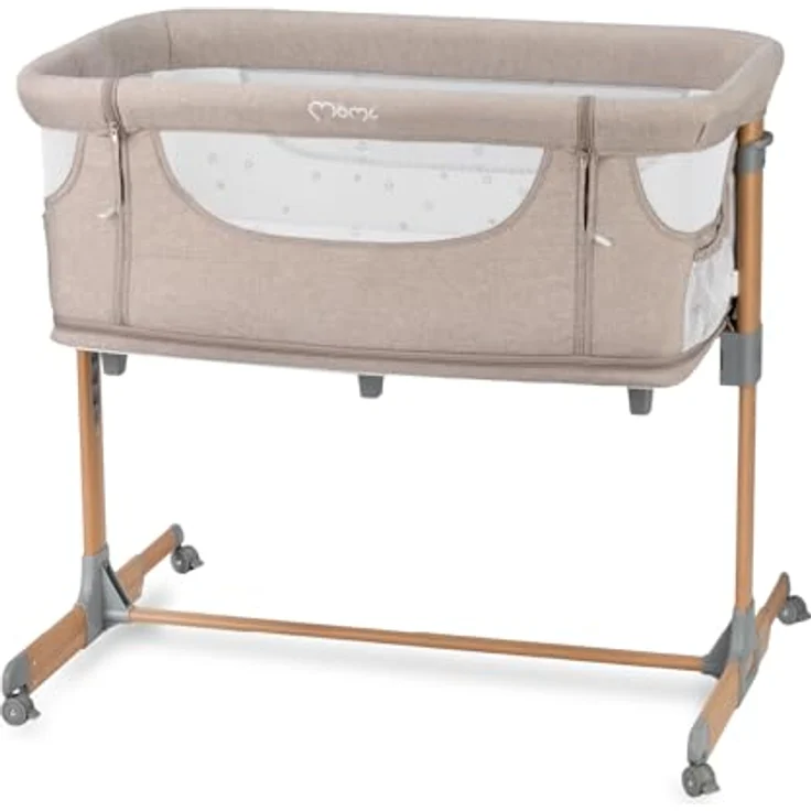 MoMi SMARTBED 4-in-1 Kinderbeistellbetten bis 15 kg, Beistellbett für Babys mit Matratze, Höhenverstellbar – Bild 30
