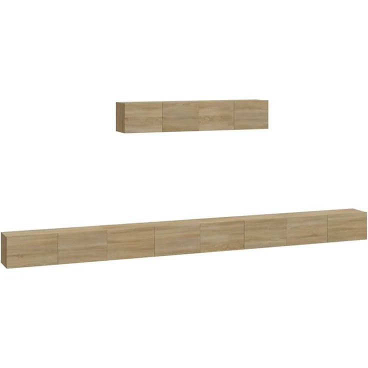 4-tlg. TV-Schrank-Set Sonoma-Eiche Holzwerkstoff [3114608]