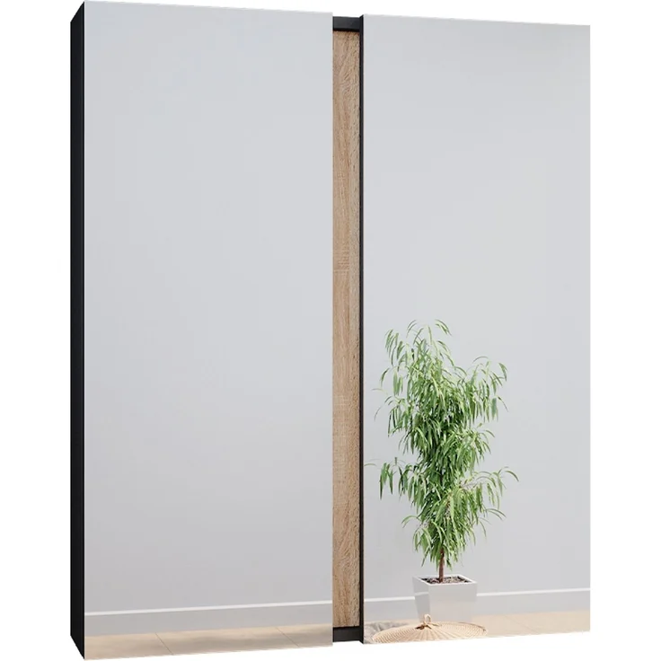 Badspiegelschrank Gloria Anthrazit 70.4 x 84 cm mit 2 Türen Vicco – Bild 1