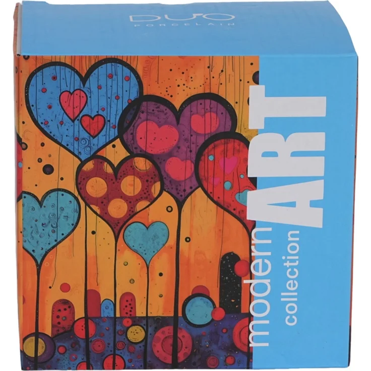 DUO Becher 450 ml mit Teesieb MODERN HEARTS New Bone China Porzellan – Bild 4