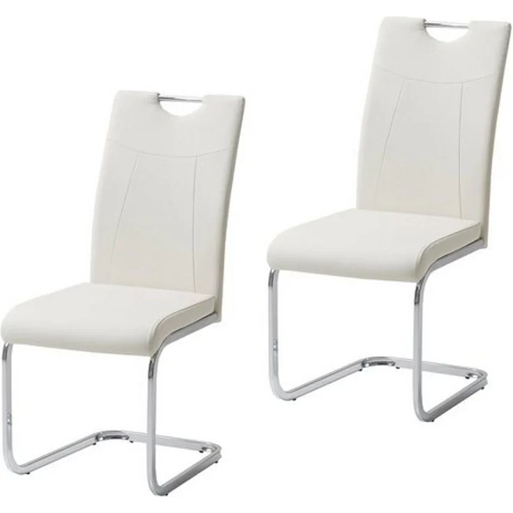 HTI-Line Freischwinger Schwingstuhl KellyC PU 2er (Set, 2 St), Freischwinger Esszimmerstuhl Kunstleder – Bild 2