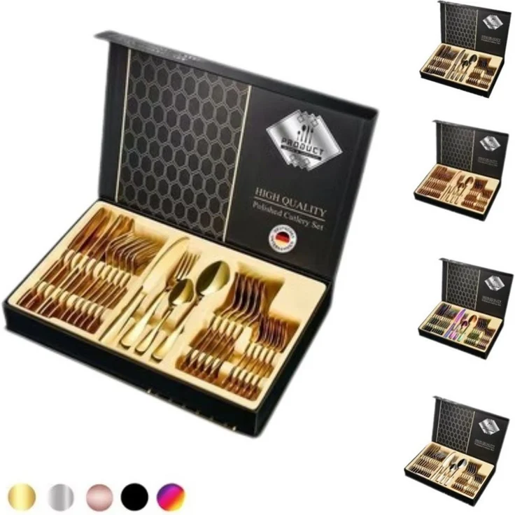 Faizee Home Besteck-Set Kopie von Otto Besteck Gift Box Gold #1 – Bild 1