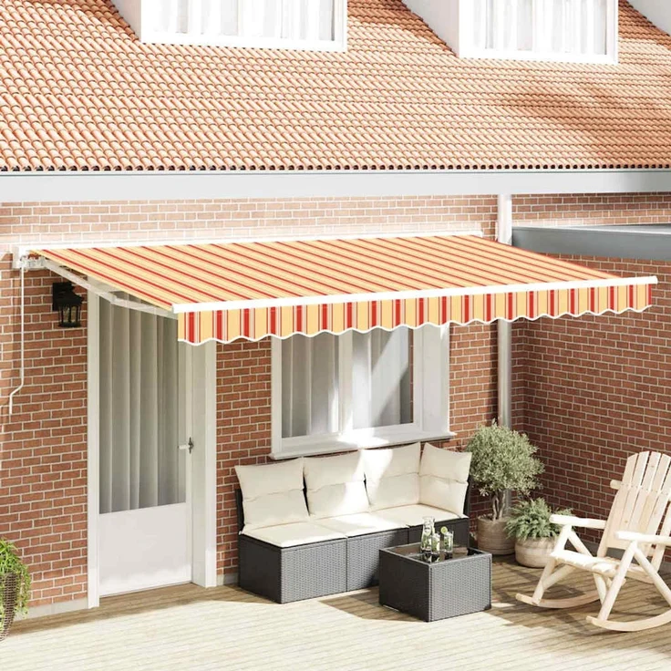 vidaXL Markisenrahmen Mehrfarbig 400 x 200 cm 3329829 – Bild 1