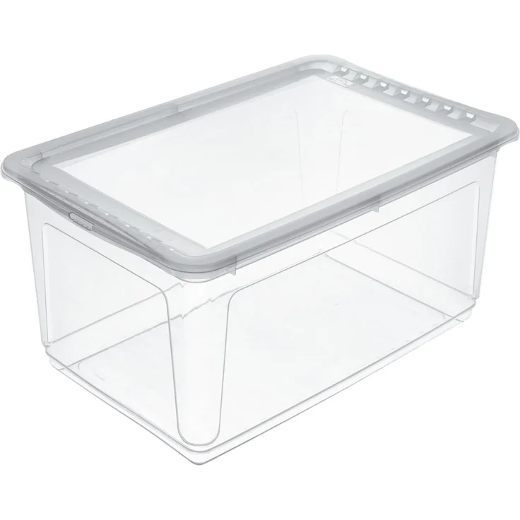 keeeper Aufbewahrungsbox mit Air Control System, Clearbox, 43 l, 59 x 39 x 27 cm, Bea, Natur (Transparent) – Bild 1