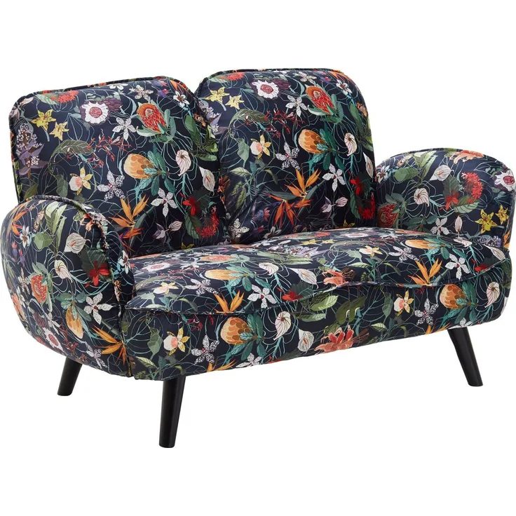 Atlantic Home Collection BEN, 2-Sitzer, Samt, Blumenmuster
