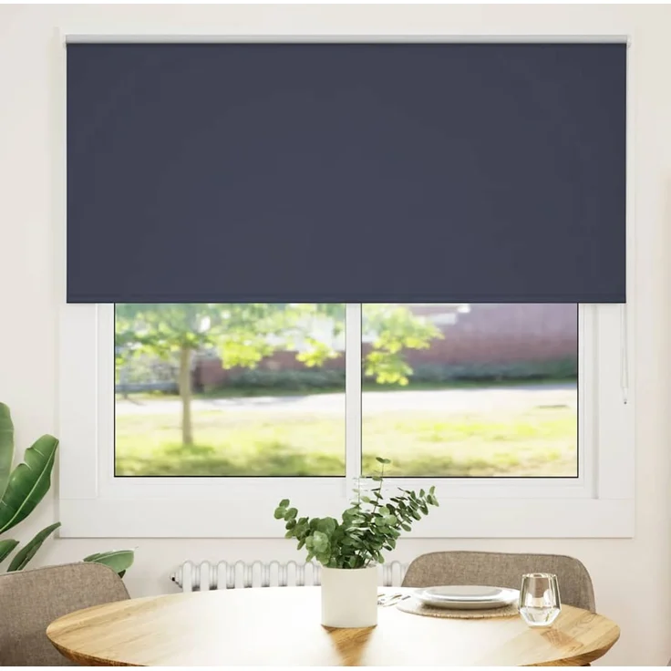 vidaXL Verdunkelungsrollo Marineblau 145x150 cm Stoffbreite 141,6 cm 4011527 – Bild 1