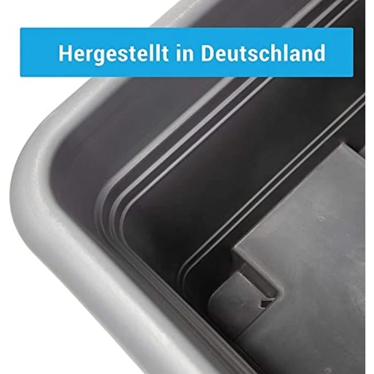 Centi Pflanzkübel Eckiger Pflanzkübel anthrazit wetterfest groß (4er-Set) – Bild 3