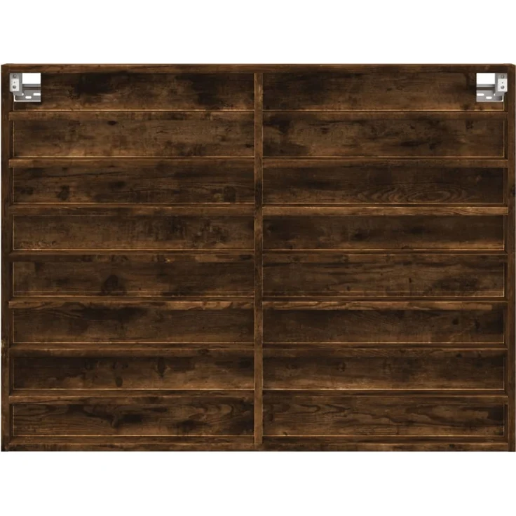 vidaXL Vitrinenschrank Räuchereiche 100x8,5x75 cm Holzwerkstoff 847937 – Bild 4