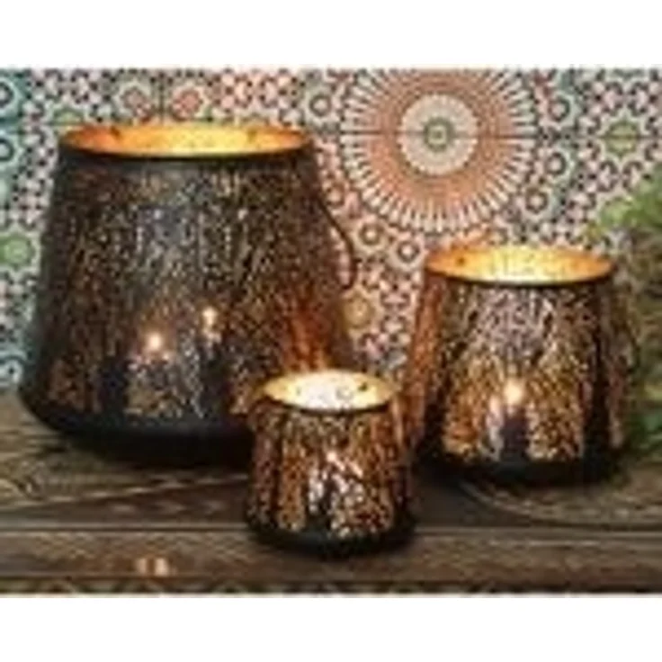 Orientalisches Windlicht Como 3er Set – Bild 3
