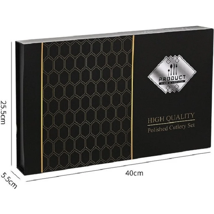 Premium Besteck-Set Silber 6 Personen 24-tlg Edelstahl Essbesteck CF-22126 – Bild 3