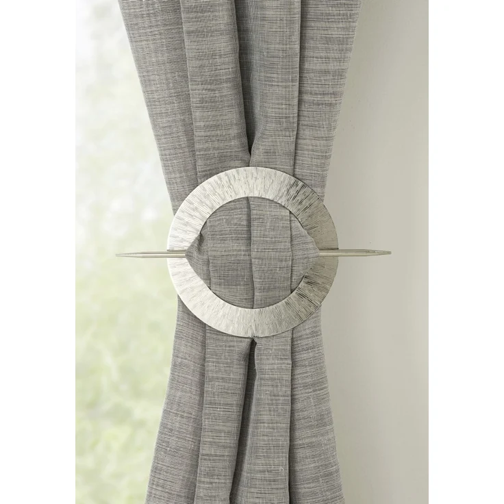 Gardinia Raffhalter für Vorhänge Mars Ø 14,5 cm edelstahl-optik – Bild 1