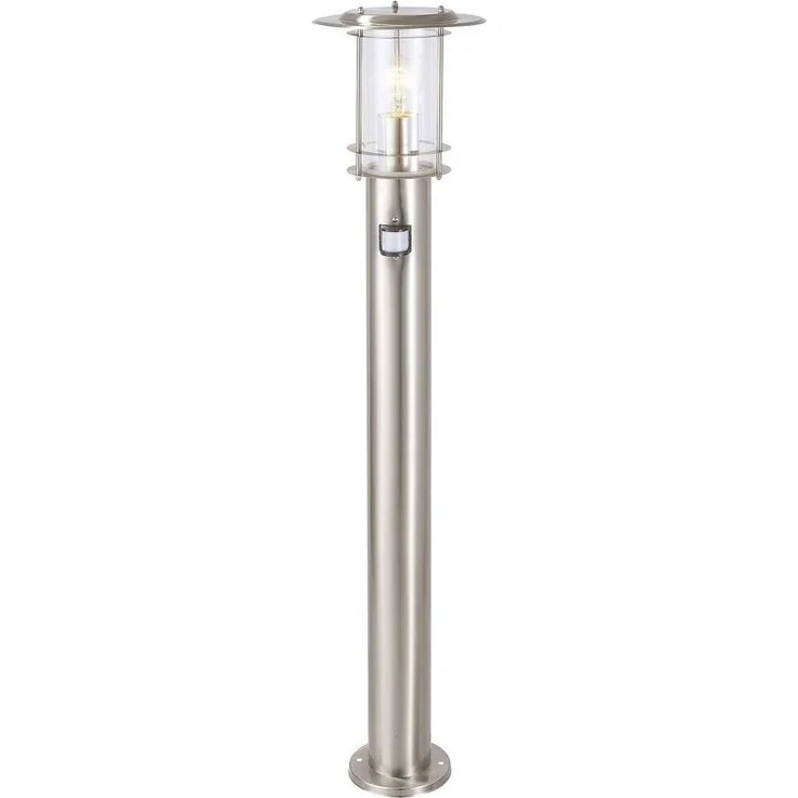 Brilliant Leuchten No. 44799-82 Aussenstandleuchte York Sensor E27 IP44 edelstahl
