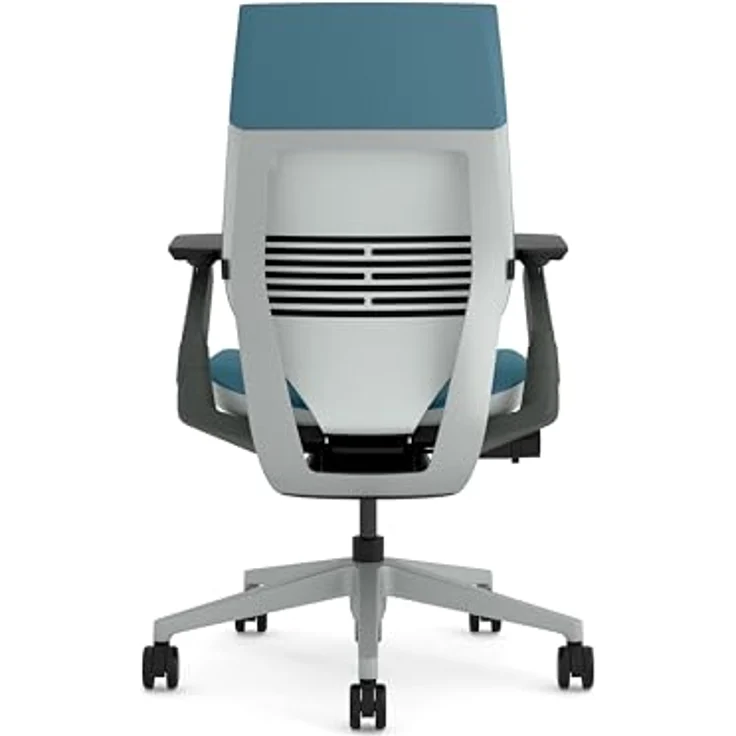 Steelcase Gesture Ergonomischer Bürostuhl mit 360° Armlehnen und 3D-Live Back Lumbalstütze Dunkelgrün – Bild 6