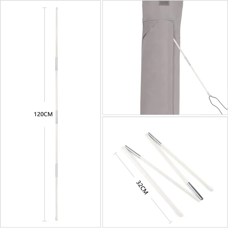 Sekey® Schutzhülle für Ø 300 cm Sonnenschirm, Abdeckhauben für Sonnenschirm – Bild 5