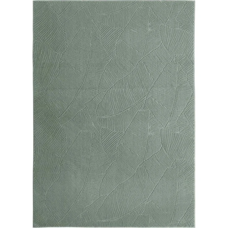 TaraCarpet Teppich TaraCarpet Homestyle 391 Blätter, rund, Höhe: 10 mm, Felloptik hoch-tief weich waschbar floral grün 80x80 rund – Bild 4