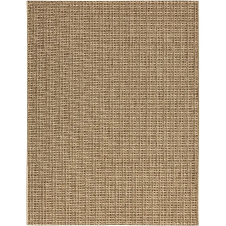 Natürlicher Jute Gewebter Teppich 200 x 290 cm Polyester Braun 88782343 [en. casa]