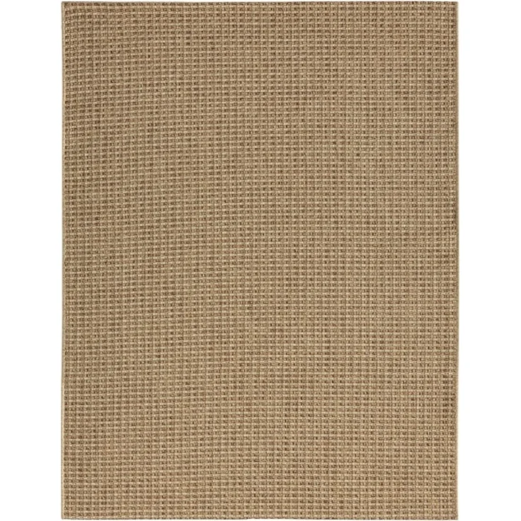 Natürlicher Jute Gewebter Teppich 200 x 290 cm Polyester Braun 88782343 [en. casa] – Bild 1