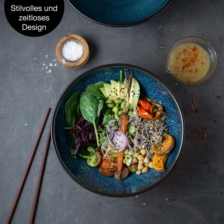 Moritz & Moritz 2x Schüssel Blau Groß – Bild 4