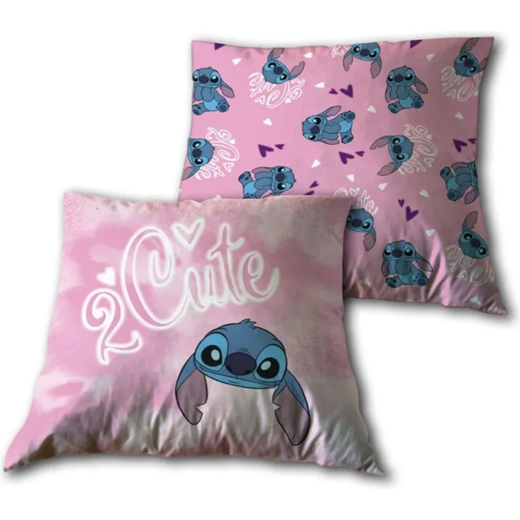 Disney Lilo & Stitch Kopfkissen 1 Stk. – Kuscheliges Zierkissen 40x40 cm