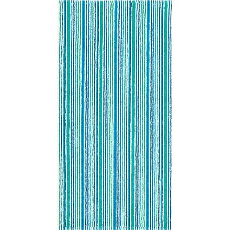 Combi Stripes Duschtuch 70x140cm türkis 500g/m² 100% Baumwolle