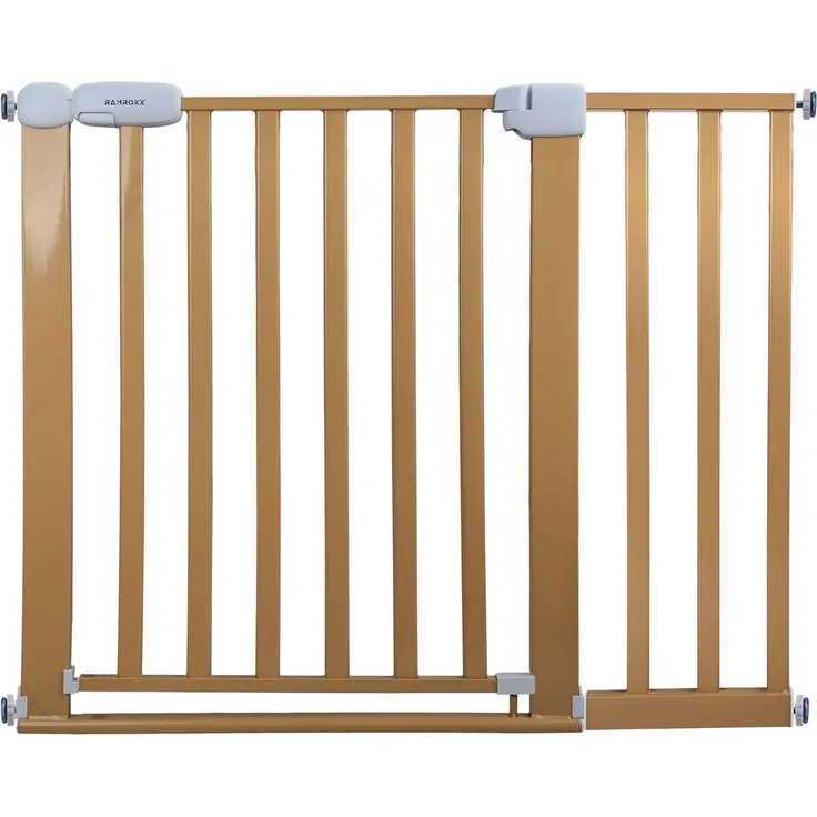 Absperrgitter Treppenschutzgitter beige für 103-113cm Durchgang 77cm Hoch