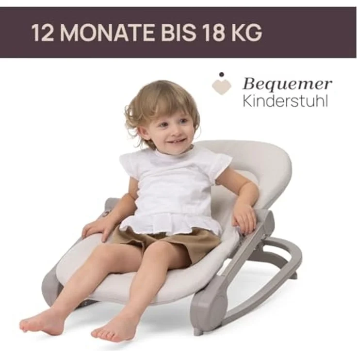 Chicco Wippe Magia 2-in-1: Babywippe und erster Sitz bis 18 kg, Spielbügel mit Holzelementen, Mini-Sitzverkleinerer inklusive, Schaukel- oder feste Position und verstellbare Rückenlehne – Bild 3