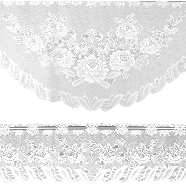 Arsvita Bistrogardinen-Set 2-teilig 160x30 cm und 160x60 cm (BxL) - Design: Anna – Bild 8