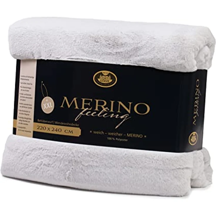 Wohndecke Merino Wendewohndecke, Gözze, kuschelig weich – Bild 3