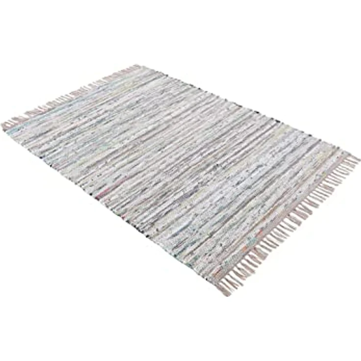 carpetfine Teppich Kelim Chindi, Wendeteppich, rechteckig, Höhe: 6 mm, handgewebt, Fleckerlteppich mit Fransen, auch vielen in Läufergrößen – Bild 4