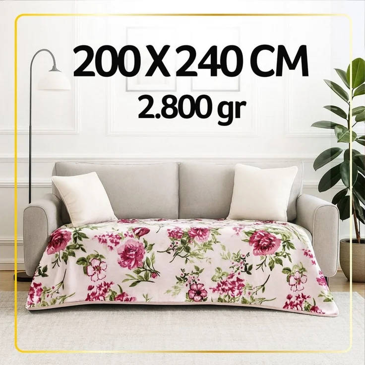 Wohndecke LUXUS Decke, Bestlivings, XXL Premium Kuscheldecke 240x200 cm - 580g/m² – Bild 1