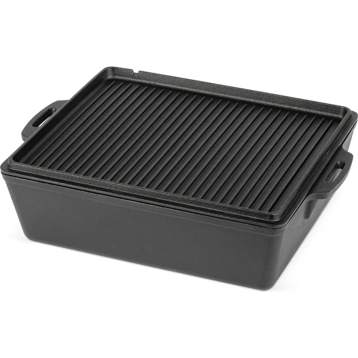 PETROMAX Feuertopf K12, aus Gusseisen in Farbe schwarz, 8 L, induktionsgeeignet, mit Deckel, 12 kg – Bild 3