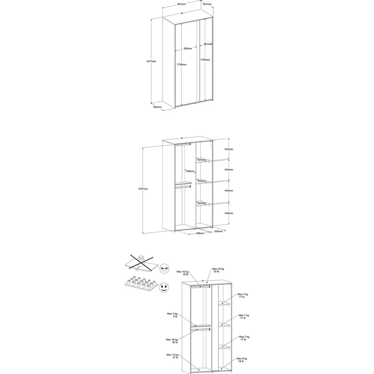 Kinderzimmer-Set >Pirouette 14< mit Hochbett und Kleiderschrank – Bild 6