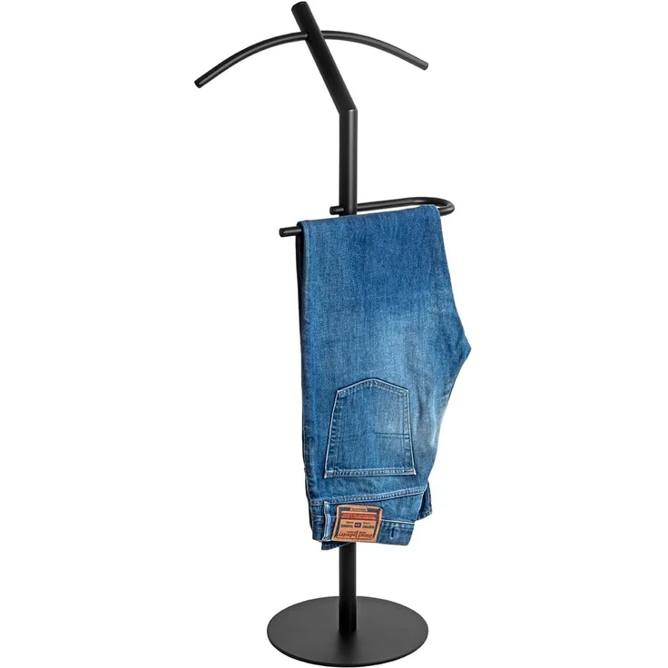HAKU Möbel Herrendiener, schwarz, Metall - Maße: B 47 x H 111 x T 30 cm, Style: Modern – Bild 5
