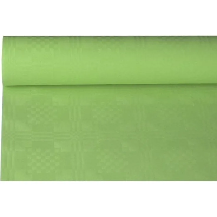 Papiertischtuch mit Damastprägung 8 m x 1,2 m olive