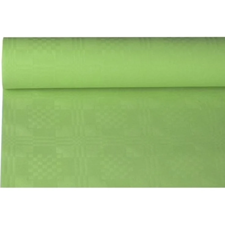 Papiertischtuch mit Damastprägung 8 m x 1,2 m olive