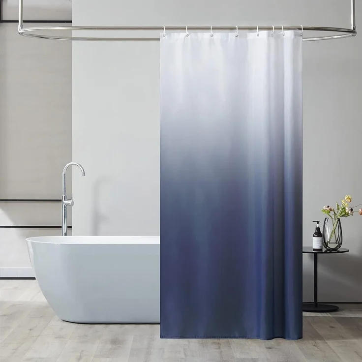 Furlinic Duschvorhang Textil Anti-schimmel Wasserdicht Waschbar 120x200cm – Bild 1