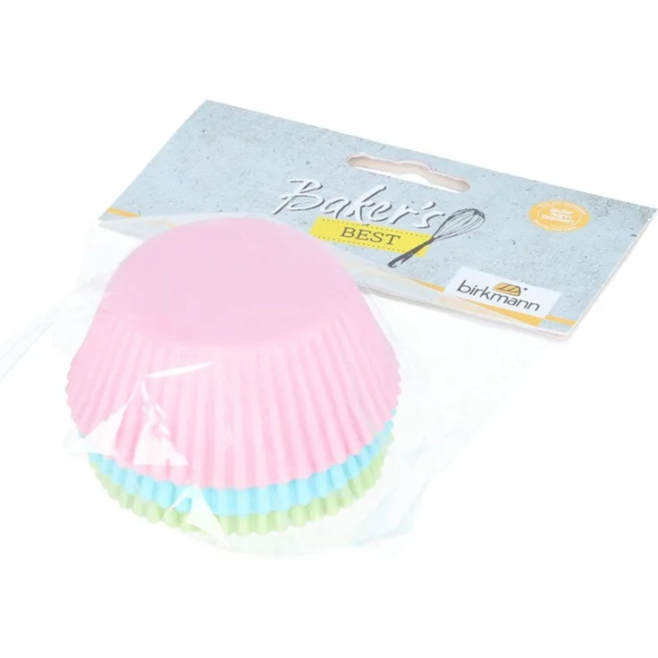 Birkmann Papierbackförmchen Baker´s Best Ø 7 cm Höhe 3 cm 100 Stück pastell
