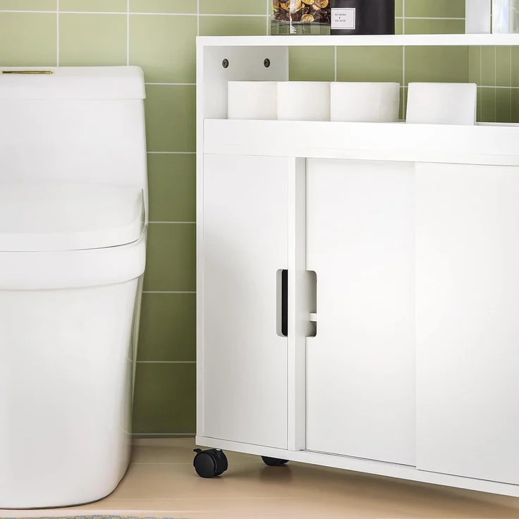 SoBuy Regal BZR31/BZR02, Nischenschrank Badrollwagen Badschrank – Bild 7