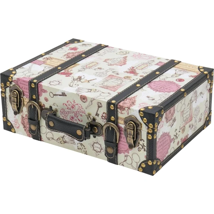 HMF Aufbewahrungsbox Geschenkkoffer im Barock Design, 38 x 26 x 13 cm (1 St), Geschenkkoffer im Barock Design, 38 x 26 x 13 cm