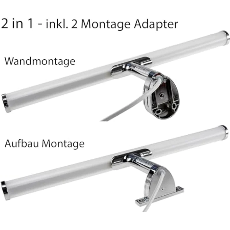 LED Spiegelleuchte "Banheiro 6A"230V, 6W, 780lm, 40cm, 2900K warmweiß – Bild 3