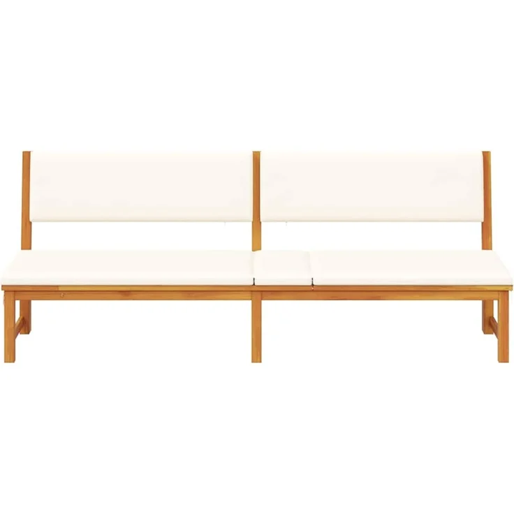 Sonnenliege, Gartenliege Öl-Natur 200 x 57 x 75cm Massivholz Akazie – Bild 5