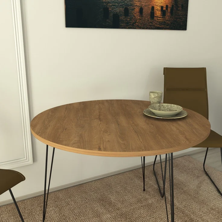 Skye Decor 'Sandalf - Caucasian Oak' Tisch, Kaukasische Eiche, 90 x 75 x 90 cm – Bild 3