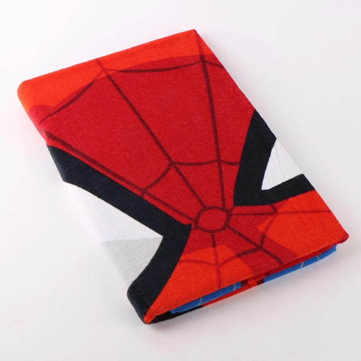 Marvel Spiderman Baumwoll Handtuch für Kinder 70 × 140 cm 250 gsm saugfähig – Bild 2